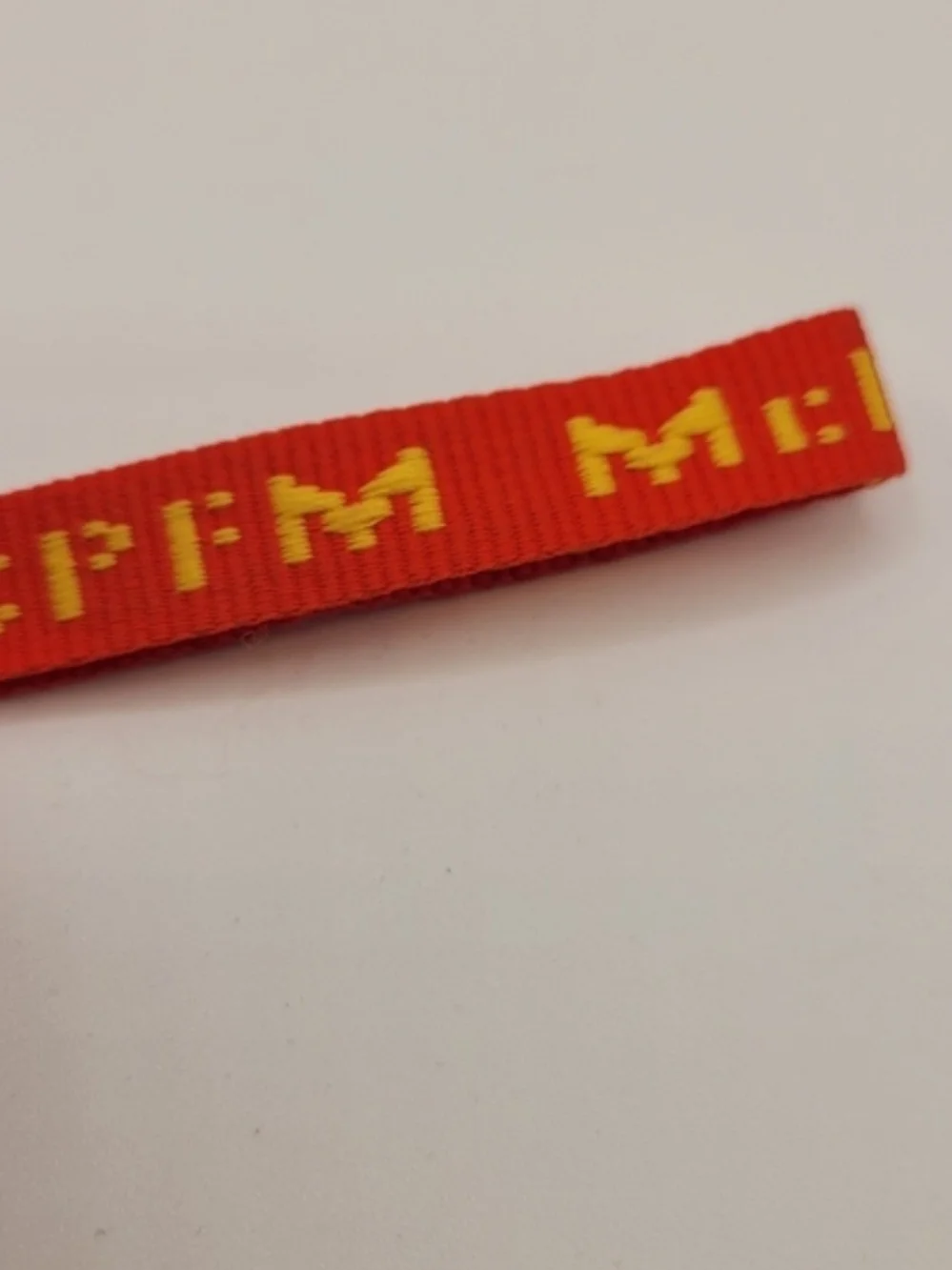 McDonald's CPFM Red and Yellow Woven Bracelet